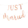 Rose Gold Scripted Just Married Banner Ginger Ray - Afbeelding 3