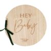 Wooden Hey Baby Shower Guest Book Ginger Ray - Afbeelding 3