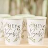 Botanical Hey Baby Shower Cups Ginger Ray