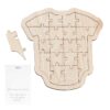 Wooden Baby Shower Guest Book Babygrow Ginger Ray - Afbeelding 3