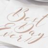 Rose Gold Best Day Ever Napkins - Beautiful Botanics Ginger Ray - Afbeelding 2