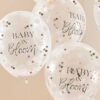 Rose Gold Baby Shower Confetti Balloons Ginger Ray - Afbeelding 2