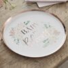 Rose Gold Baby In Bloom Baby Shower Plates Ginger Ray