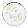 Rose Gold Baby In Bloom Baby Shower Plates Ginger Ray - Afbeelding 3