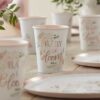 Rose Gold Floral Baby Shower Cups Ginger Ray - Afbeelding 2