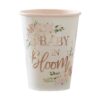 Rose Gold Floral Baby Shower Cups Ginger Ray - Afbeelding 3