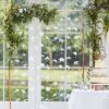 White Origami Flower Wedding Backdrop Ginger Ray