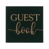 Green Velvet Foiled Wedding Guest Book Ginger Ray - Afbeelding 3