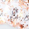 Rose Gold Oh Baby! Shower Confetti Balloons Ginger Ray - Afbeelding 2