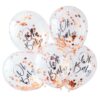 Rose Gold Oh Baby! Shower Confetti Balloons Ginger Ray - Afbeelding 3