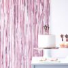 Matte Pink Fringe Curtain Backdrop Ginger Ray - Afbeelding 2