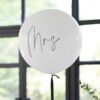 Black & White Mrs Balloon with Black Balloon Tail Ginger Ray