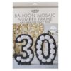 Black 30th Balloon Mosaic Frame Decoration Ginger Ray - Afbeelding 2