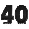 Black 40th Balloon Mosaic Frame Decoration Ginger Ray - Afbeelding 3
