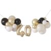40th Birthday Milestone Balloon Bunting Decoration Ginger Ray - Afbeelding 3