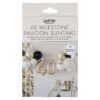 40th Birthday Milestone Balloon Bunting Decoration Ginger Ray - Afbeelding 2