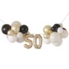 50th Birthday Milestone Balloon Bunting Decoration Ginger Ray - Afbeelding 2