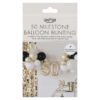 50th Birthday Milestone Balloon Bunting Decoration Ginger Ray - Afbeelding 3