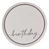 Nude and Black Happy Birthday Paper Party Plates Ginger Ray - Afbeelding 2