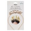 Champagne Gold 40th Birthday Headband Ginger Ray - Afbeelding 2