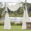 Ivory Draping Fabric Wedding Backdrop Ginger Ray
