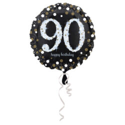 folieballon 90 jaar 43 cm (wordt leeg geleverd)