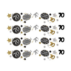 Confetti Sparkling gold 70 jaar