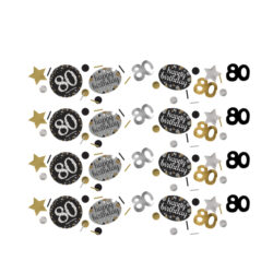 Confetti Sparkling gold 80 jaar