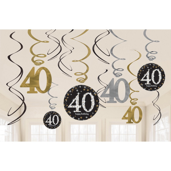 Hangslingers Sparkling gold 40 jaar