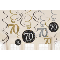 Hangslingers Sparkling gold 70 jaar