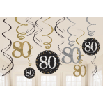 Hangslingers Sparkling gold 80 jaar