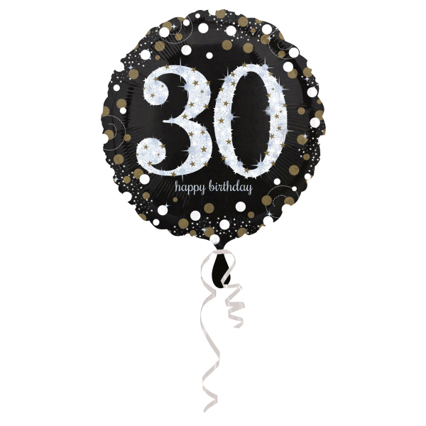 folieballon 30 jaar 43 cm (wordt leeg geleverd)