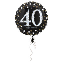 folieballon 40 jaar 43 cm (wordt leeg geleverd)