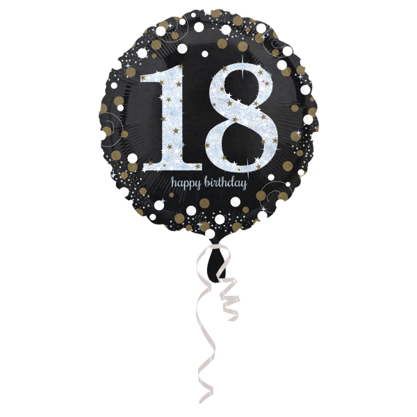 folieballon 18 jaar 43 cm (wordt leeg geleverd)