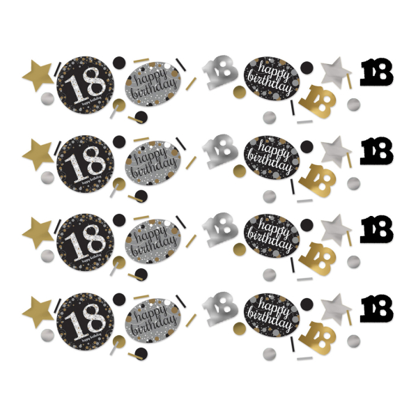 Confetti Sparkling gold 18 jaar