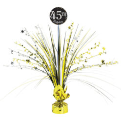 Tafelstuk Sparkling gold Happy Birthday add any age