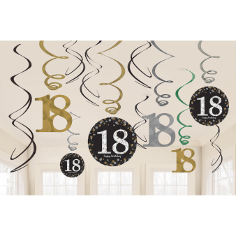 Hangslingers Sparkling gold 18 jaar