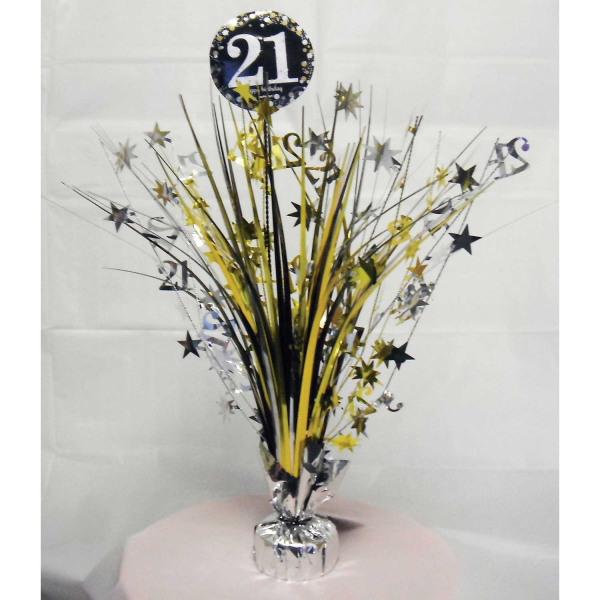 Tafelstuk Sparkling gold 21 jaar