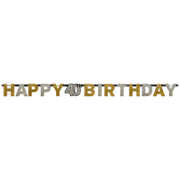 Letterslinger Sparkling Gold 40 jaar