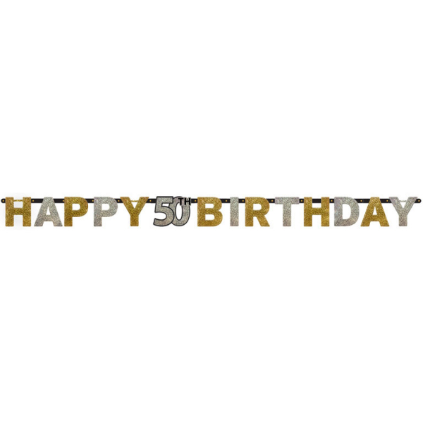 Letterslinger Sparkling Gold 50 jaar