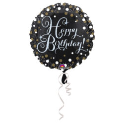 folieballon Happy Birthday 43 cm (wordt leeg geleverd)
