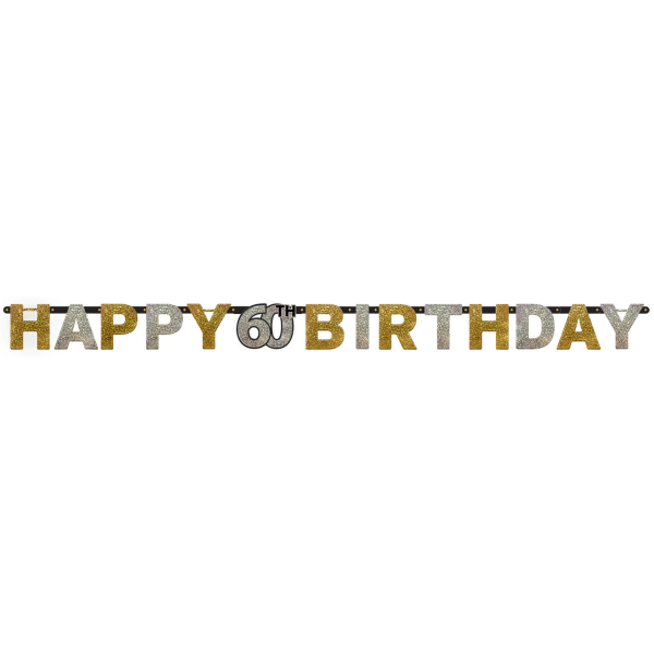 Letterslinger Sparkling Gold 60 jaar