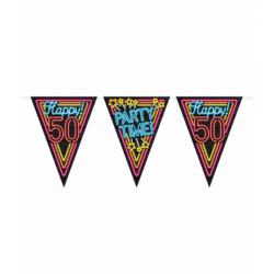 Vlaggenlijn neon 50 jaar (10 meter)