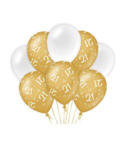 Ballonnen 12inch/30cm 21 jaar/ 8 st