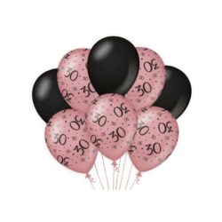Ballonnen 12inch/30cm 30 jaar/ 8 st