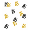 18 jaar Classy tafelconfetti zwart/goud (kopie)