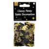 75 jaar Classy tafelconfetti zwart/goud - Afbeelding 2