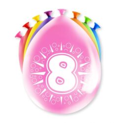 Ballonnen 12inch/30cm 8 jaar/ 8 st