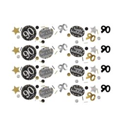 Confetti Sparkling gold 90 jaar