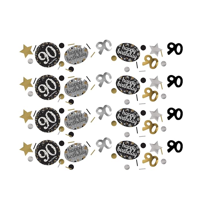 Confetti Sparkling gold 90 jaar